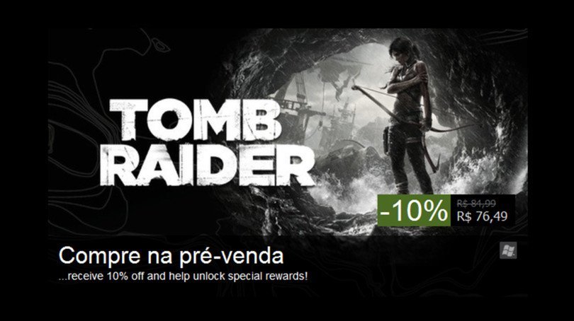 Tomb Raider em pré-venda no Steam