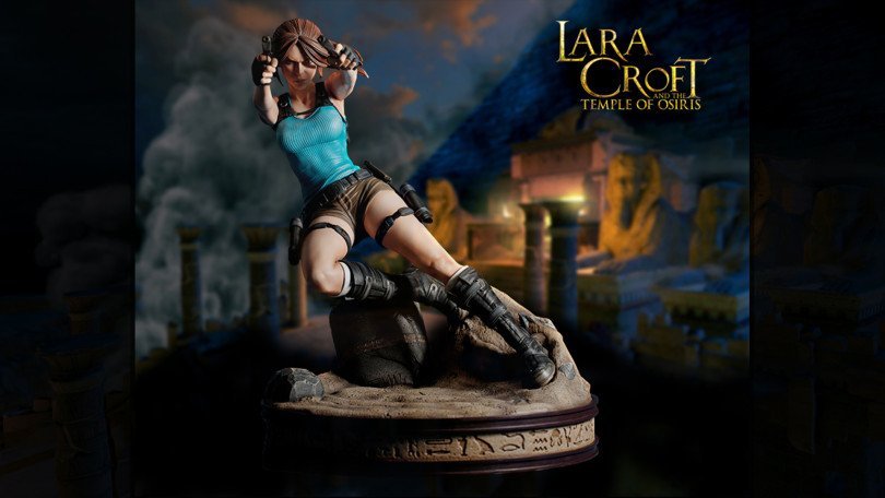 Estatueta de Lara Croft do Templo de Osiris