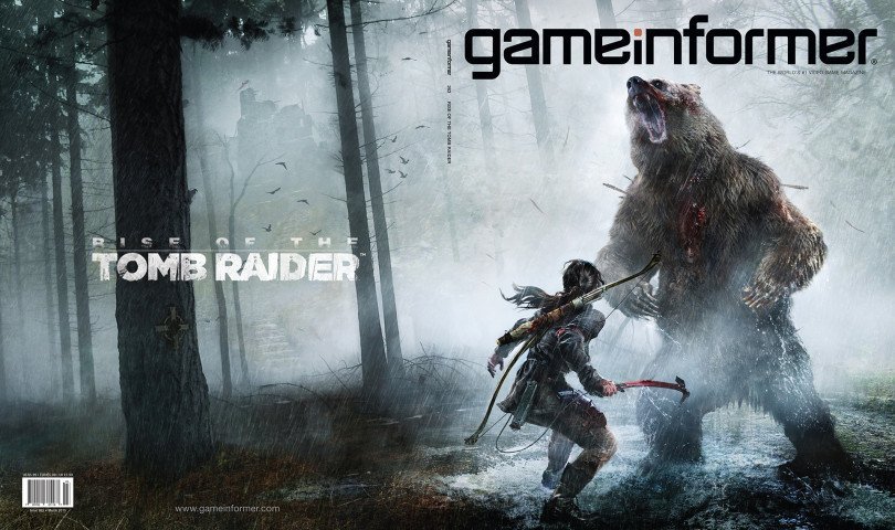 Capa de Março da Game Informer - Rise of the Tomb Raider