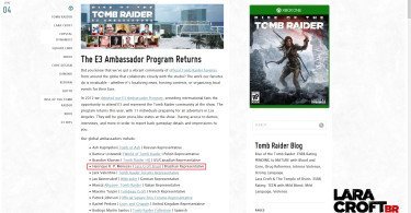 Lara Croft Tomb Raider E3 Ambassador Fansite