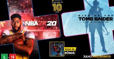 Rise of the Tomb Raider na PS Plus de Julho
