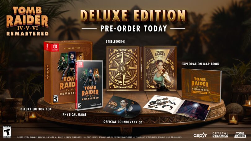 Edição Deluxe do Tomb Raider IV-VI Remastered anunciada
