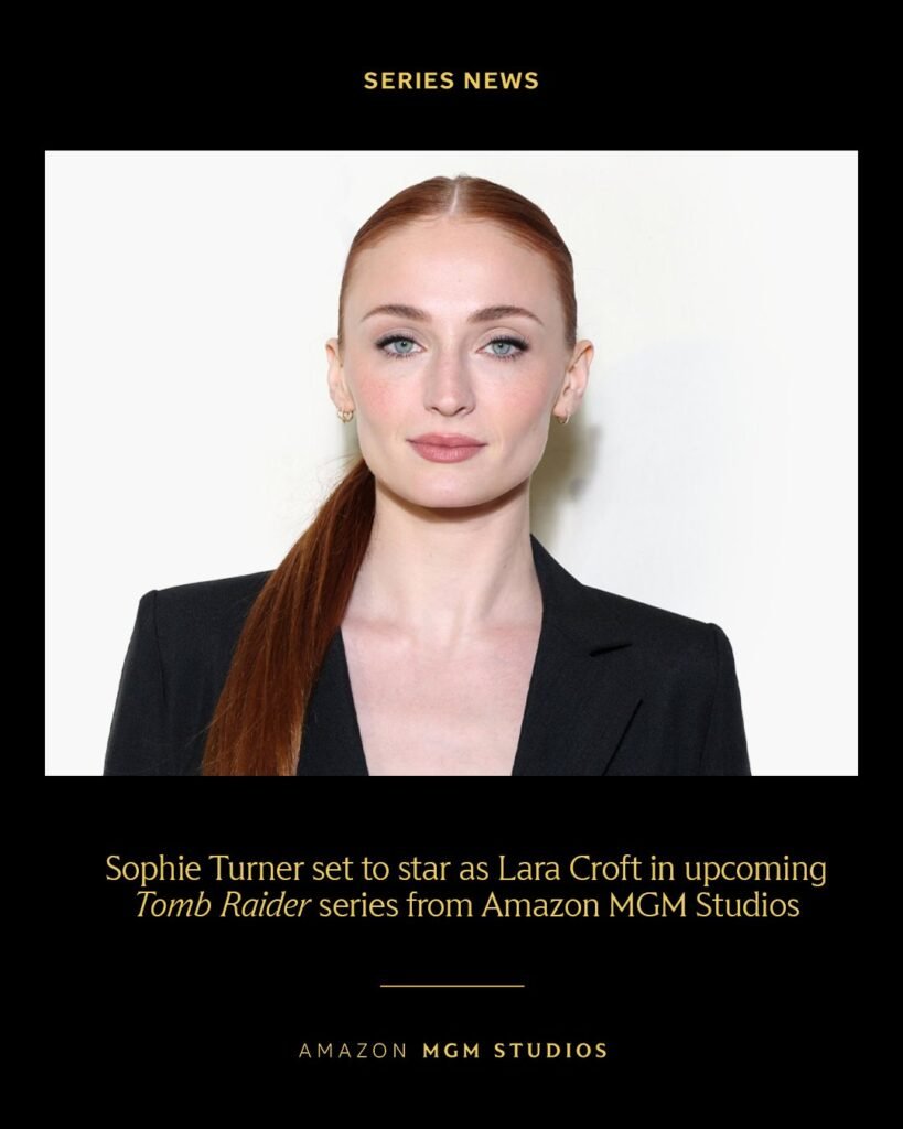 Sophie Turner confirmada como Lara Croft na série live action de Tomb Raider