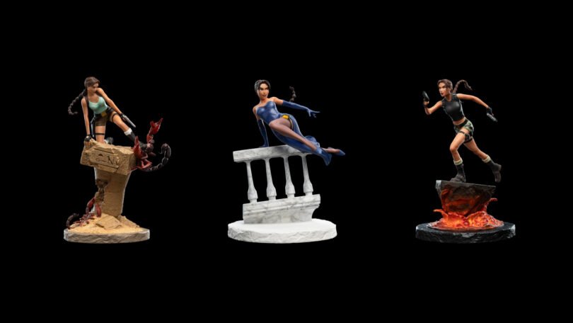 Weta Workshop revela novas estatuetas de Lara Croft baseadas em Tomb Raider 4, 5 e 6!